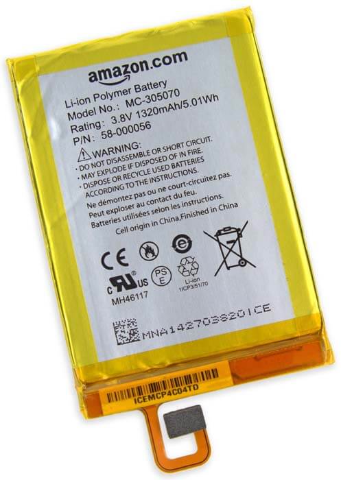 The battery for AMAZON KINDLE Voyage - MC-305070