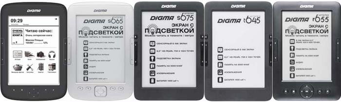 DIGMA E625, T635, T645, S665, S675, R655