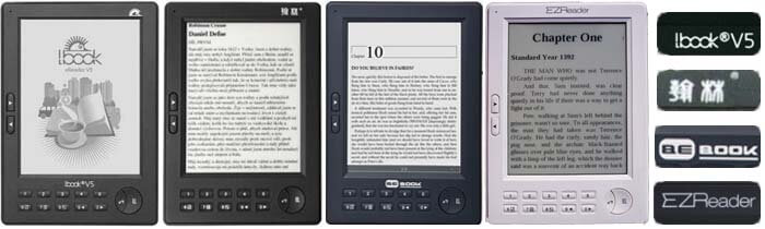 AMAZON KINDLE, SONY PRS T1, POCKETBOOK611, LBOOK V3, ONYX BOOK