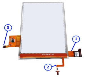 The purpose of flexible ribbon  cables of e-ink screens