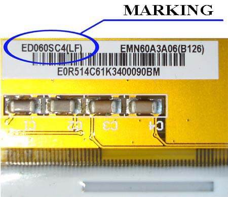 Marking displays E-ink